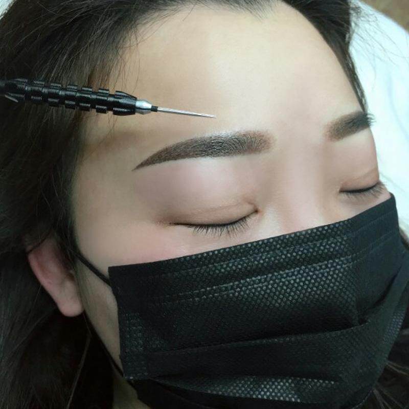 纹绣手工打雾雾眉针片半永久纹绣色料丝雾眉神二针圆7圆9针10片装