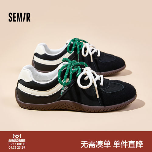 Semir女鞋复古经典时尚德训鞋
