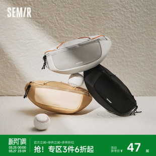 森马腰包男轻运动户外风胸包骑行斜挎包2025新款 轻量背包情侣潮流