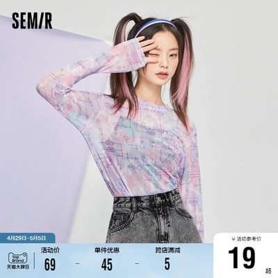 Semir/森马长袖甜辣薄扎染