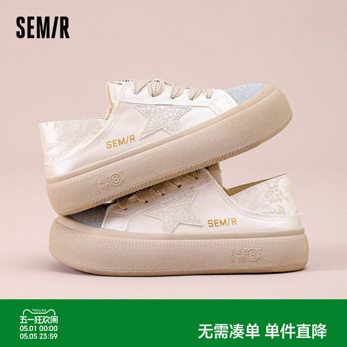 Semir女鞋帆布鞋两穿舒适透气