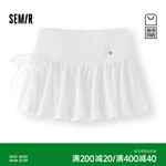 商场同款|森马半身裙女夏蝴蝶结短裙2026新款芭蕾风少女感花苞裙