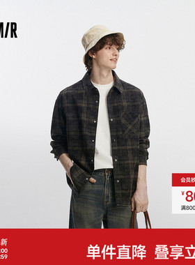 森柔牛仔|商场同款森马长袖衬衫男复古牛仔外套2025秋季新款夹克