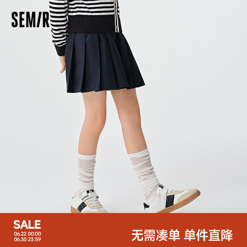 森马儿童短裙2025新款学院风百褶裙春季运动网球裙女童裙子百搭潮