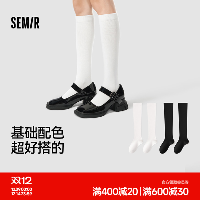 森马女士小腿袜长筒吸汗日系jk