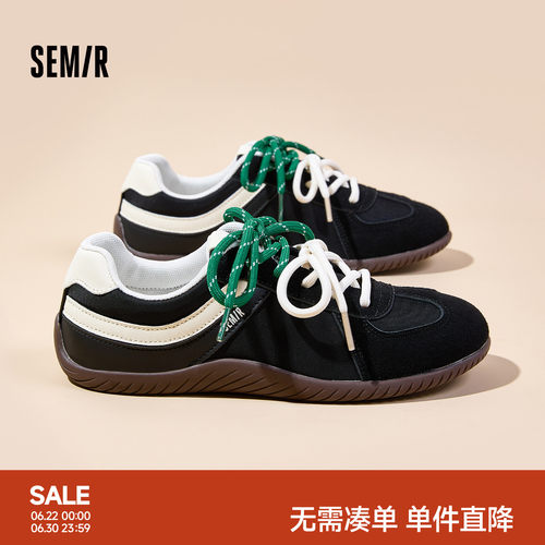 Semir女鞋复古经典时尚德训鞋