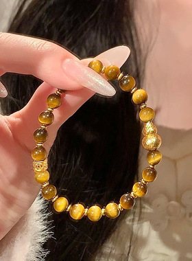 天然虎眼石手串女纳福葫芦2025新款爆款新中式显白手链精致百搭高