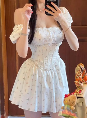 3.4 纯棉小众 【鱼骨 和背后全打缆是分开的两件套】小个子连衣裙