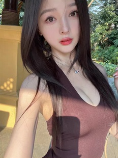 @my 蚂蚁腰挂脖高低可控中长款 咖啡色 绑带 连衣裙 草莓红 3.19