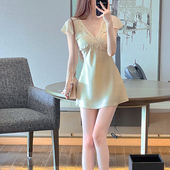 Winema晓雪 古早美女贵气质感连衣裙夏 钉珠上衣 vintage 全网d家