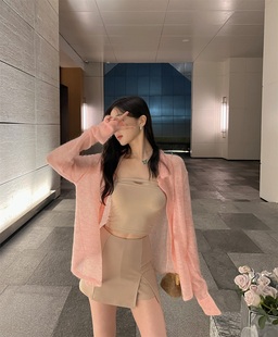 松软如云轻盈通透薄款 2.22 仙女马海毛针织开衫 薄如蝉翼 外套