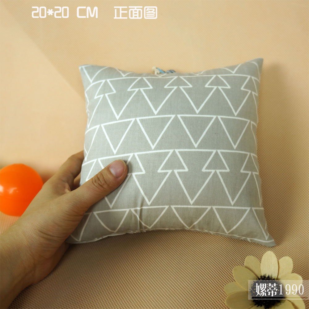 时尚风纯棉午休手工方便携带枕头