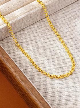 设计感潮流O字环环相扣手链脚链越南沙金项链轻奢风久不掉色饰品