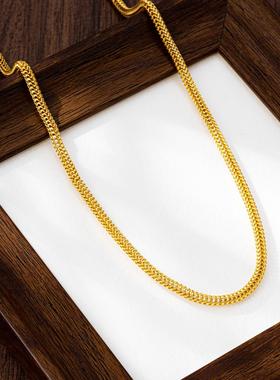 东南亚风蛇骨项链女仿真金