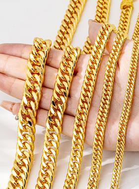 越南沙金古巴风不掉色项链手链