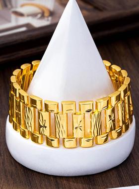 新中式米字车花男士坦克链