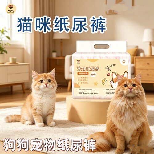 猫咪通用兜尿兜屎宠物用品纸尿裤尿不湿生理裤姨妈巾卫生裤包邮