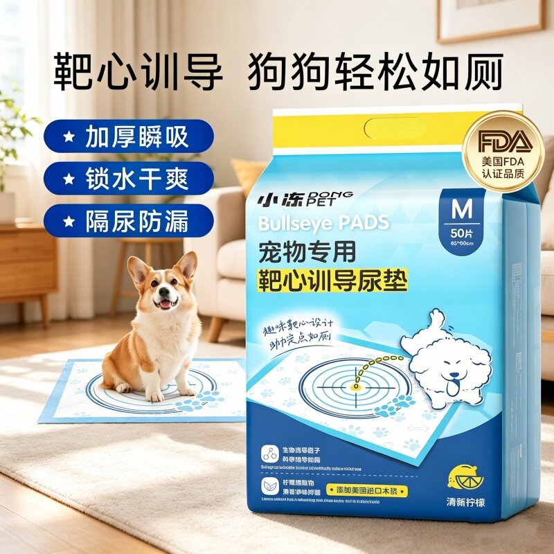 靶心加厚防漏宠物用尿片一次性除臭狗厕所猫咪待产片强吸水尿垫款