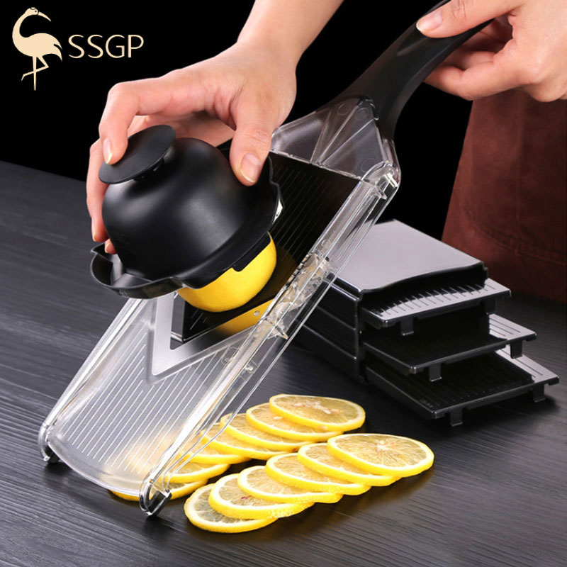 三四钢SSGP多功能水果土豆切片器切柠檬神器奶茶店商用水果切片机