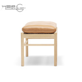 凳实木沙发凳组装 丹麦Carl Hansen&son进口休闲脚凳换鞋 凳子现代