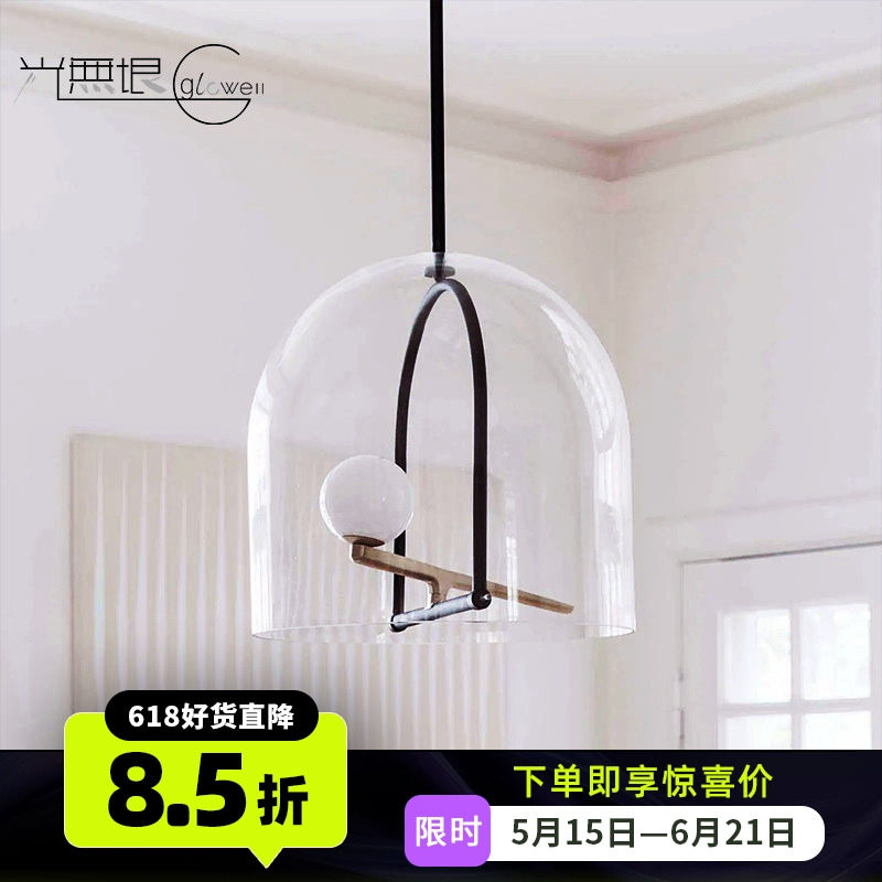 Artemide意大利进口设计简约书房客厅吊灯楼梯间卧室LED燕子yanzi