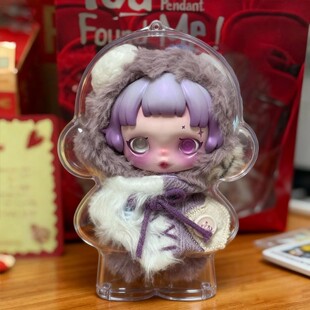 泡泡玛特SP不眠剧场SKULLPANDA保护壳适用遗忘小熊防尘专用娃包