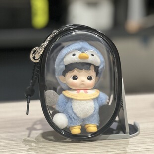 hacipupu动物贴贴保护套10cm遛娃包泡泡玛特公仔玩偶娃娃13cm痛包