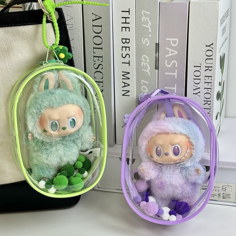 labubu前方高能搪胶马卡龙保护套