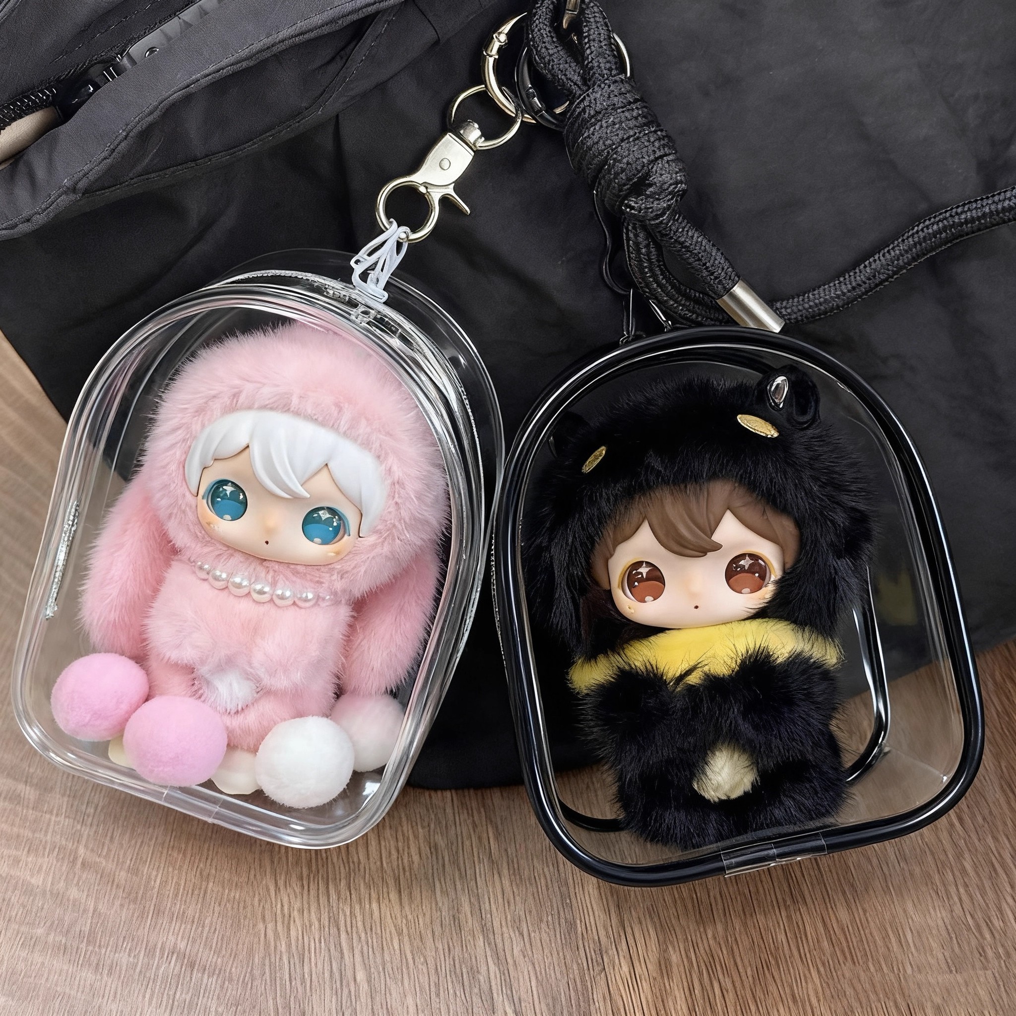 搪胶娃防尘收纳遛兔闪闪2代娃包