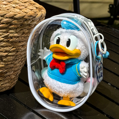 米奇家族保护套唐老鸭搪胶挂件dimoo迪士尼娃包泡泡玛特公仔收纳