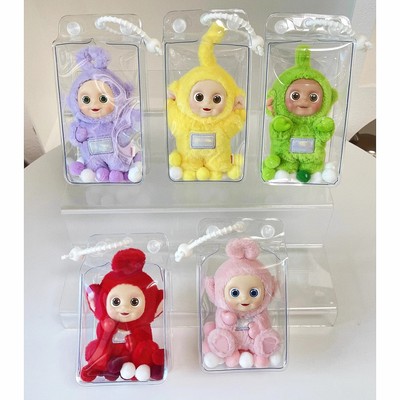 13cm牛奶盒遛娃包泡泡玛特天线宝宝系列手办盲盒收纳包玩具外出包