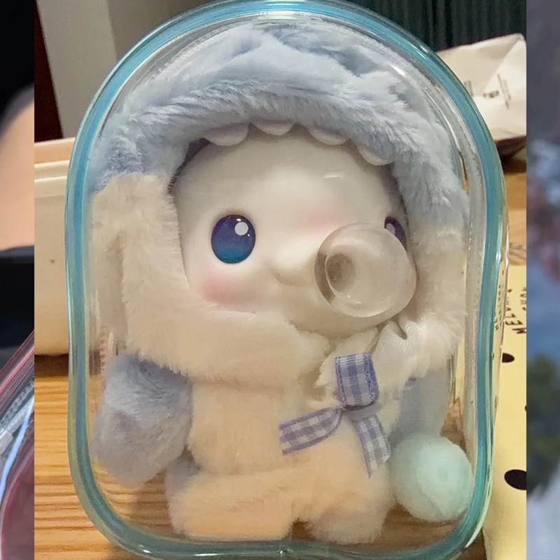 十五全运会吉祥物吹泡泡喜洋洋变色解压玩具大湾鸡外出防尘遛娃包图片