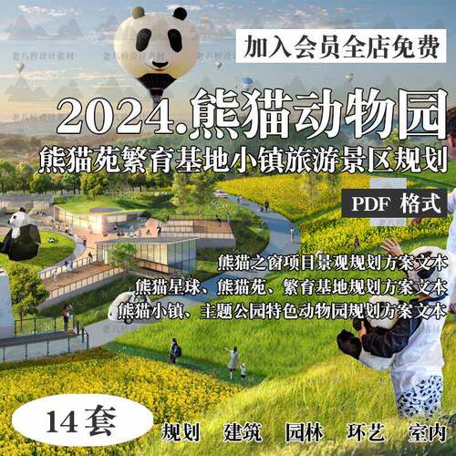 2024熊猫主题公园小镇繁育基地特色动物园旅游景区规划方案文本