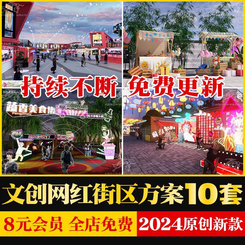 文创网红街区商业街文化创意夜集市景观规划魔方主题设计方案文本