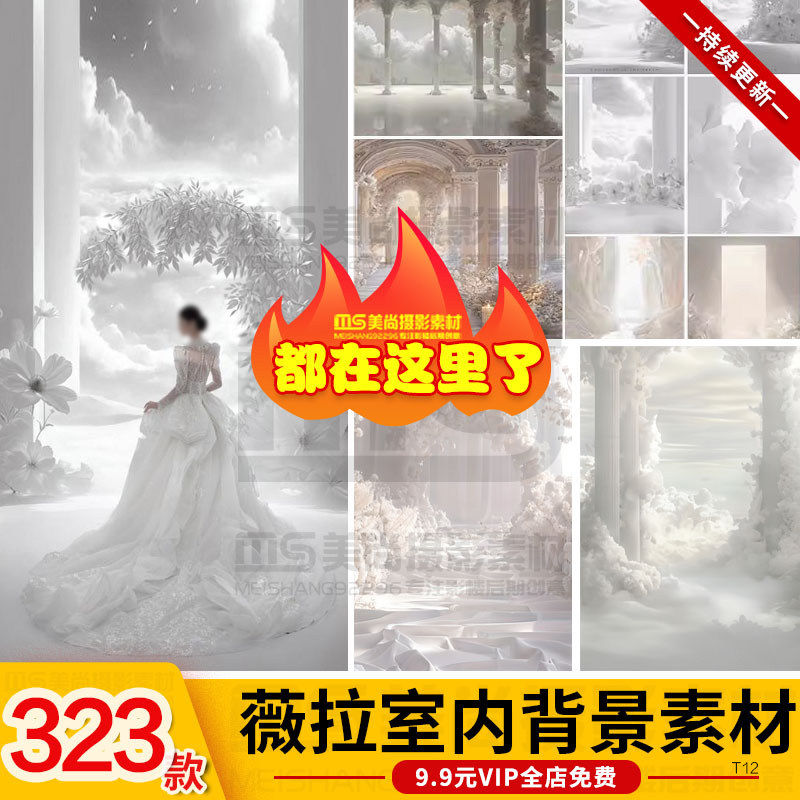 薇拉室内背景高级高定浪漫光影婚纱照影楼设计修图PSDJPG素材模板,商务/设计服务,样图/效果图销售,淘宝优惠券,粉丝福利购,淘宝优惠卷