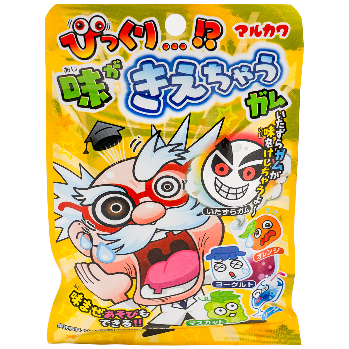 现货日本原装进口丸川什锦变味泡泡糖日式休闲趣味零食品小吃40g