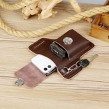 Универсальная кожаная поясная сумка, портсигар, чехол, дорожный спортивный ремень, новая коллекция, из натуральной кожи