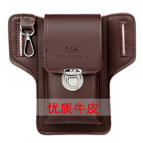 Универсальная кожаная поясная сумка, портсигар, чехол, дорожный спортивный ремень, новая коллекция, из натуральной кожи