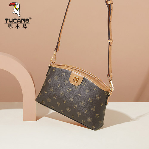 啄木鸟斜挎包复古中年妈妈包