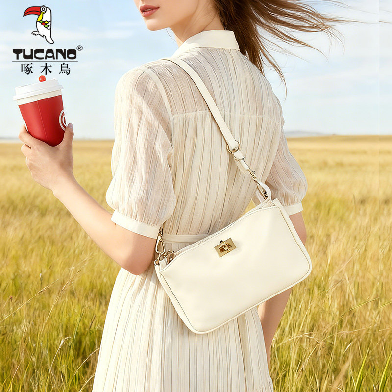 啄木鸟新款2026包包女轻奢小众高级感腋下包时尚小方包单肩斜挎包,箱包皮具/热销女包/男包,小方包,淘宝优惠券,粉丝福利购,淘宝优惠卷