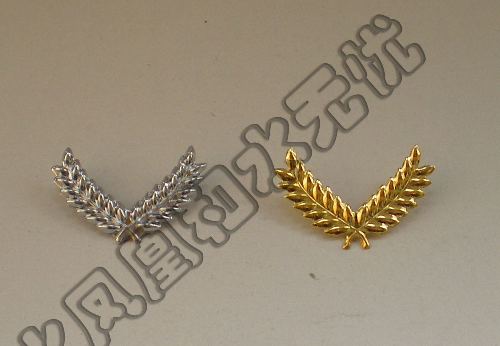 帽子装饰演出乐队空姐帽徽金银保安金属麦穗十字铁路礼帽徽章