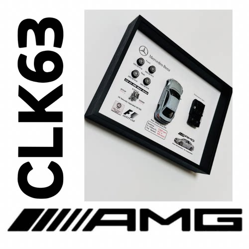 Mercedes 奔驰AMG CLK63纪念3D相框车迷礼物情怀车F1赛车周边好物