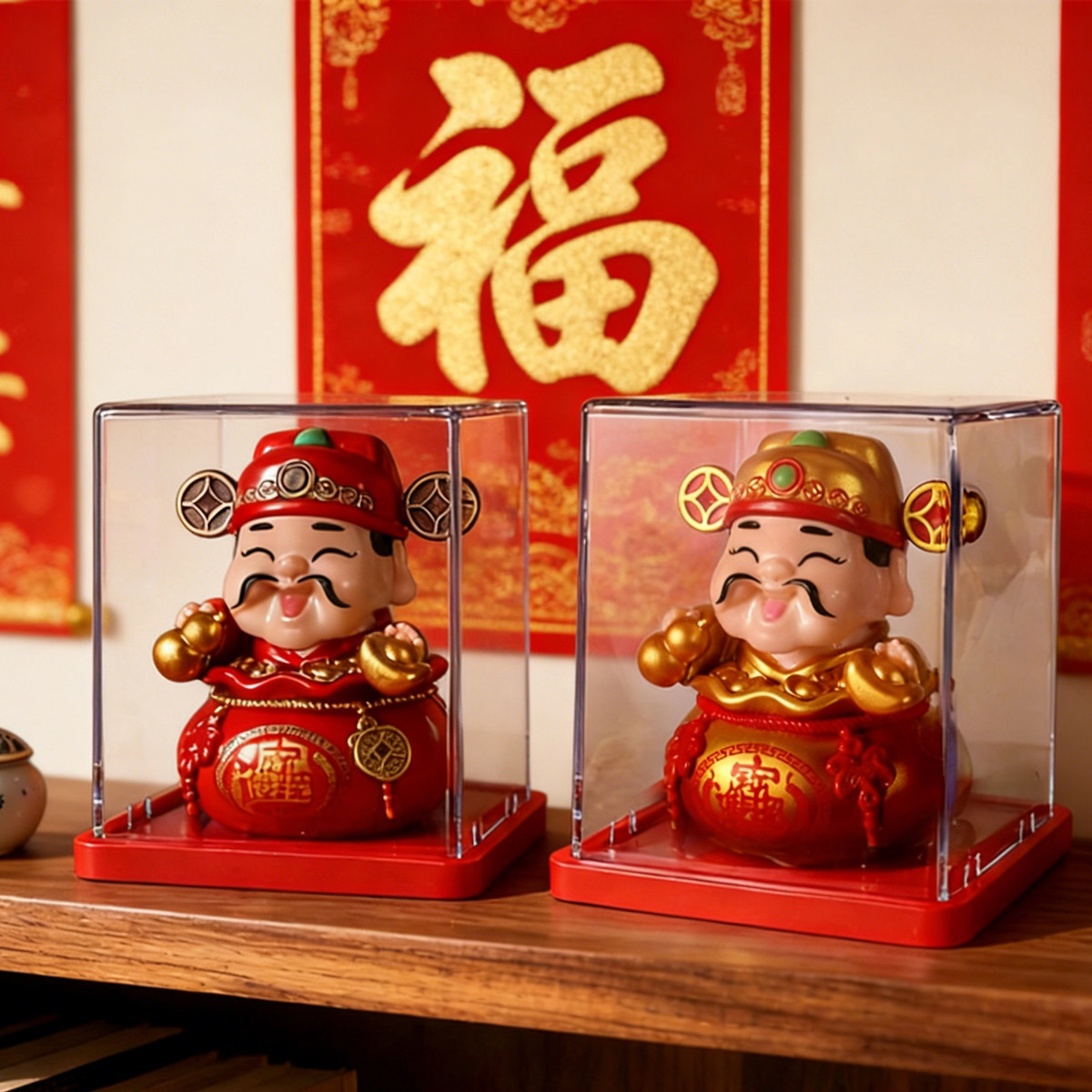财神点头鸿运当头创意小摆件