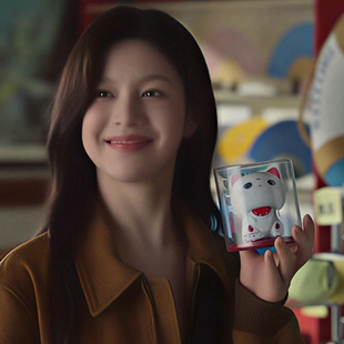 周边小猫太阳能自动点头车载小摆件 爱情怎么翻译招财猫高允真同款