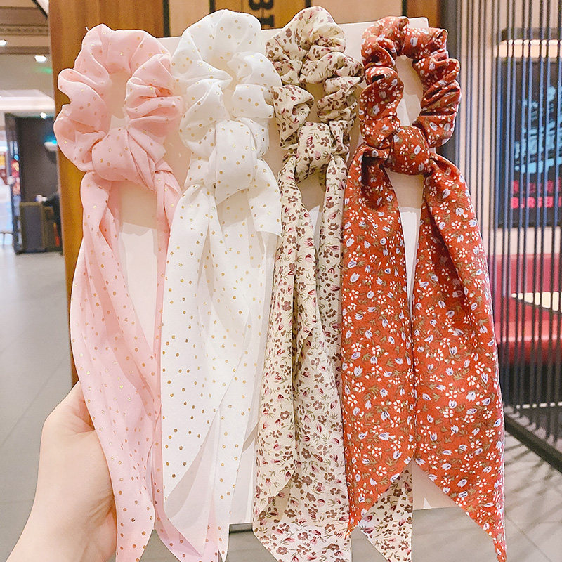 网红蝴蝶结大肠圈发饰少女法式复古飘带橡皮筋韩国超仙扎马尾头饰|ruв категории Украшения,ювелирные изделия, шпилька - от Buy2taobao.com для оказания профессиональной услуги покупки агента Taobao