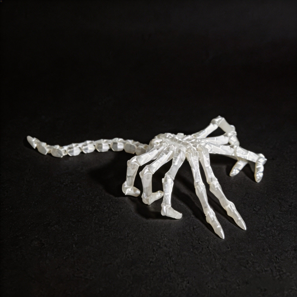 3D打印异形抱脸虫关节可动儿童3D模型摆件