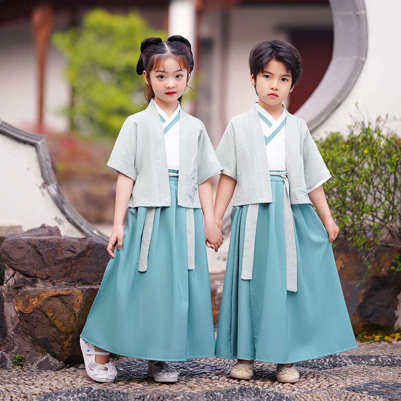 溜溜叮当薄款春夏男女唐装汉服国学服