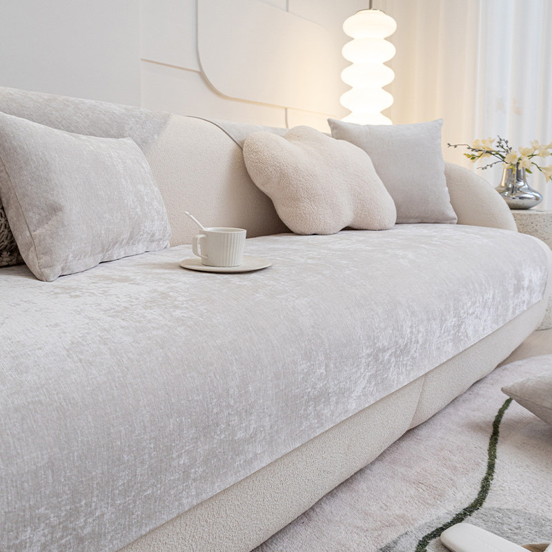 绿色小清新沙发垫四季通用侘寂风现代极简防滑纯色沙发套罩盖布巾,居家布艺,沙发垫,淘宝优惠券,粉丝福利购,淘宝优惠卷