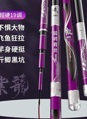 猛将青龙台钓鱼竿手杆超轻超硬新款28偏19调全套一套高碳素鲫鱼竿