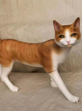 小猫摆件家居饰品办公室桌面工艺品可爱创意礼品小猫模型服装展示
